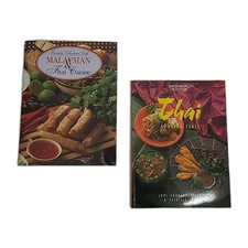 Cookbooks x2 : Thai Cooking Class & Malay Thai Cuisine by Beverley S. Smith