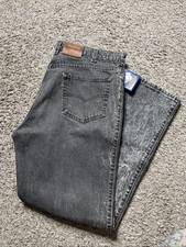 Vtg Levi’s Jeans Mens 38x32 Acid Black Wash Relaxed Fit USA Made 70s Grunge 178