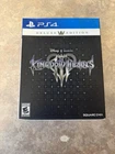 Kingdom Hearts III Deluxe Edition,  Steelbook, Concept Book PlayStation 4 NO PIN