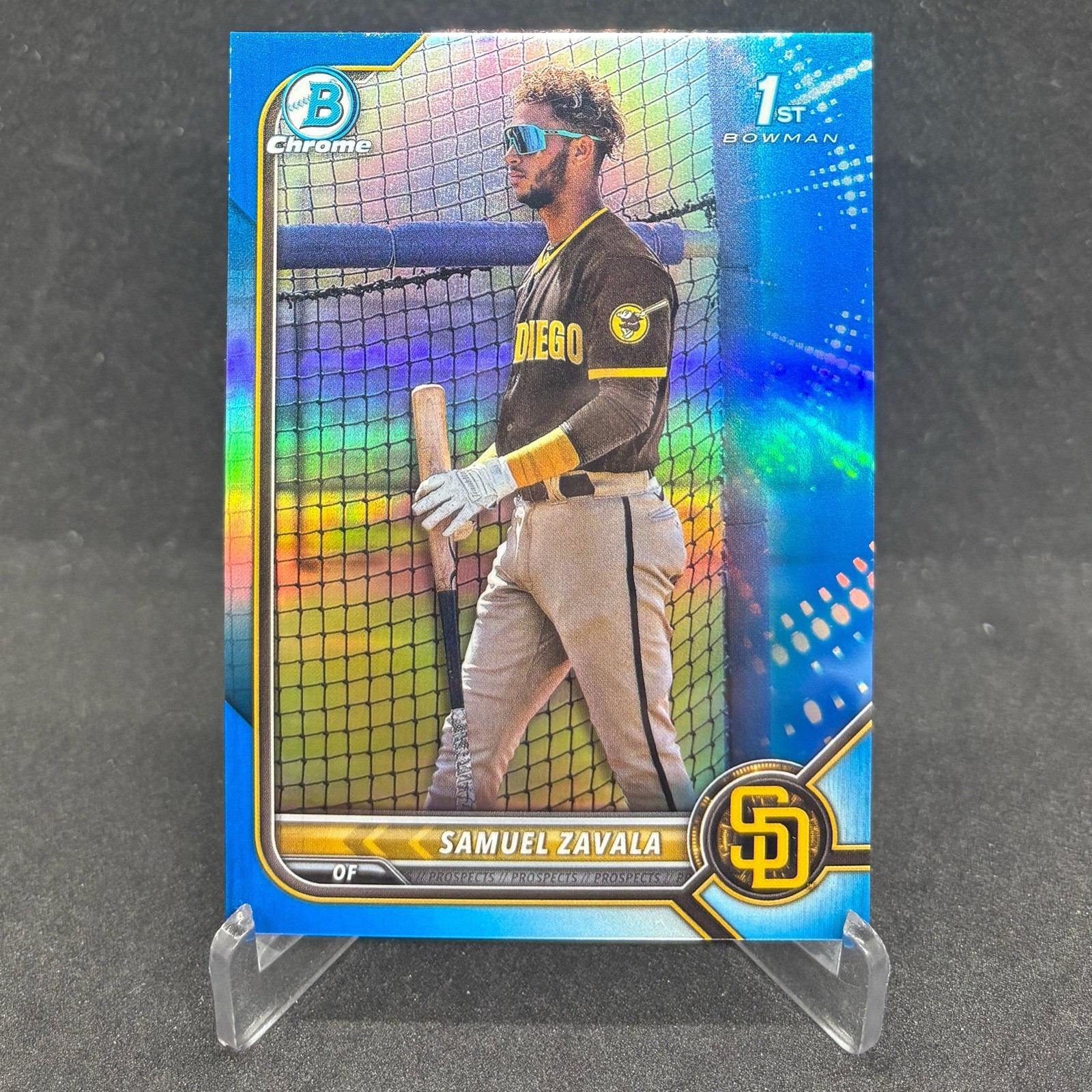 2022 Bowman Chrome Samuel Zavala Blue Refractor /150 1st Rookie RC #BCP-203