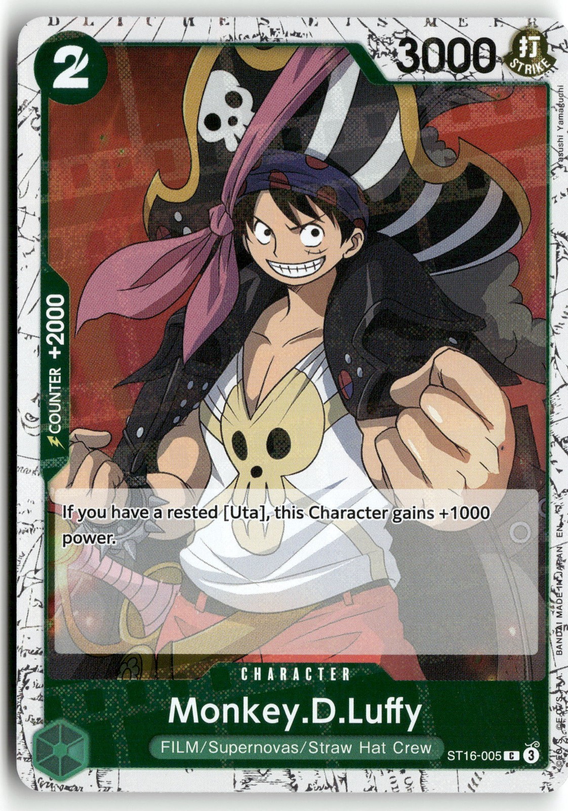 Monkey.D.Luffy - (Pirate Foil) ST16-005 Premium Booster -The Best- Vol. 2 One Pi