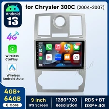 64GB carplay screen android auto radio para vehiculo For Chrysler 300C 2004-2007