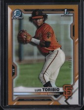 2021 Bowman Chrome #BCP-228 Luis Toribio Prospects Yellow Refractor #/75