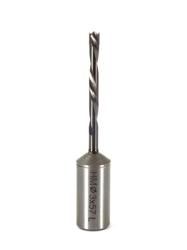 Whiteside DB3-57LHSC Left Hand Brad Point Dowel Drill Carbide, 3mmCD, 57mmOAL