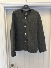 Heavy Quality Bavarian Pure Wool Ladies Cardigan Size 10