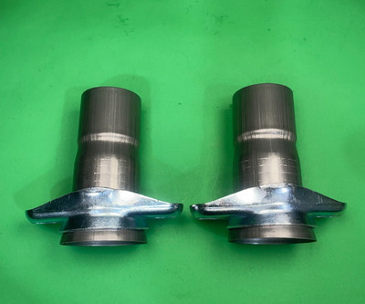 2.5'' Ball Header to 2.25'' ID 409 Stainless 2 Bolt Socket Collector Reducers USA