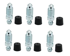 6 PCS Brake Bleeder Screws,Bleeder Valve,Bleeders,Caliper M10x1.0 -32.8mm