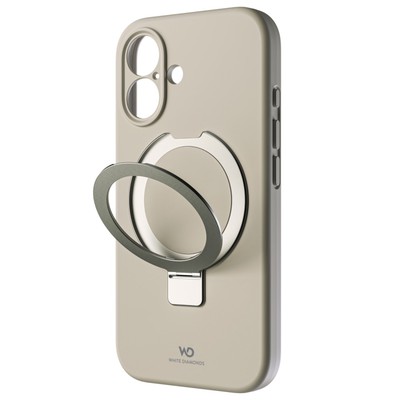 WHITE DIAMONDS Mag Urban Stand Case, Backcover, Apple, iPhone 16, Beige