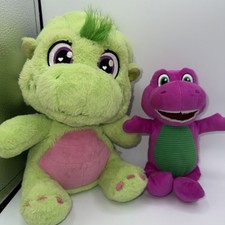 Fisher-Price Barney  Friends Plush Lot of 2 Barney Baby Bop 2024 Dinosaur