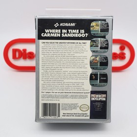 NES Nintendo WHERE IN TIME IS CARMEN SANDIEGO? + PROTECTIVE CASE! NEW & Sealed