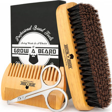 Beard Brush For Men With Beard Mustache Comb Set Beard Grooming Care Kit New
