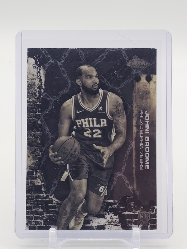 JOHNI BROOME 2025-26 TOPPS CHROME X CACTUS JACK ROOKIE #95 76ERS RC Q5759