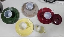 Hazel Atlas Little Hostess Party Set Moderntone Platonite Sierra Colors No Box