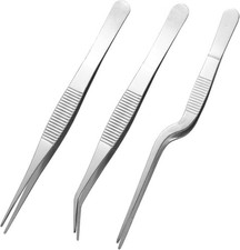Stainl Steel Tweezers Set for Small Gardening and Kitchen,