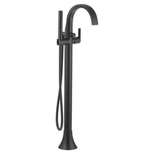 Moen S3105BL Doux Floor Mounted Tub Filler, Matte Black*READ*