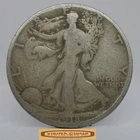 1918-S Walking Liberty Half Dollar, 90% Silver - #C59505NQ