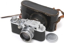  Leica IIIC post-war w. Summitar 2/5 cm full working condition clean glass w...