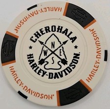 CHEROHALA HARLEY DAVIDSON OF TELLICO PLAINS, TENNESSEE DEALER POKER CHIP NEW