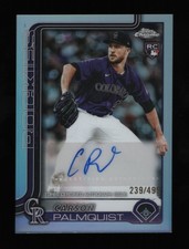 2025 Topps Chrome Update Carson Palmquist RC Rookie Refractor Auto /499 Rockies