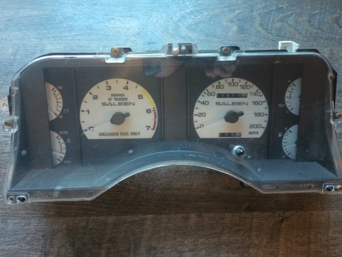 1990-93 MUSTANG LX GT 200 MPH Saleen Cobra SPEEDOMETER GAUGE INSTRUMENT CLUSTER Photo - $3,750