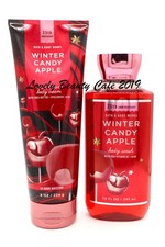 BATH  BODY WORKS / WINTER CANDY APPLE / BODY CREAM  BODY WASH BUNDLE SET