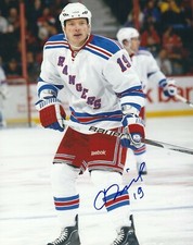 Signed 8x10 RUSLAN FEDOTENKO New York Rangers Autographed Photo - COA