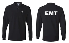EMT Polo-Shirts Emergency Medical Technician shirt Polo Long Sleeve 