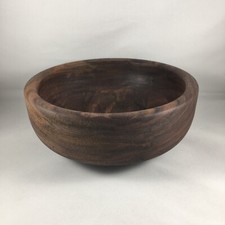 Hand Turned Decorative Wood Bowl Table Art Centerpiece Handmade Beautiful Grain