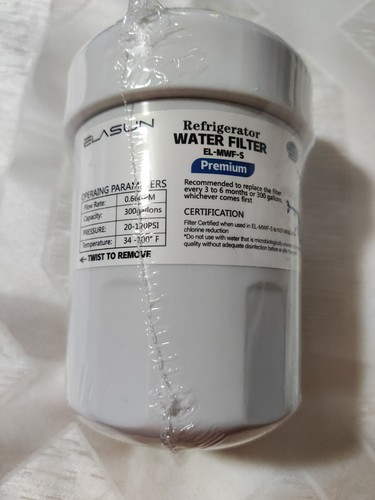 Elasun Refrigerator Water Filter Replacements EL-MWF-S Fits GE MWF - NEW Sealed - Picture 5 of 5