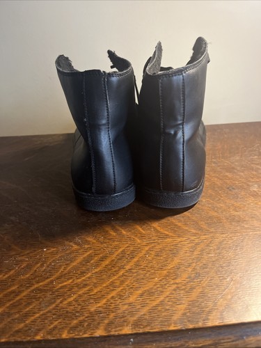 Groundies Manhattan Barfuß Sneaker schwarz Hi-Top, Kunstfell gefüttert, vegan UK 8 - Bild 3 von 6