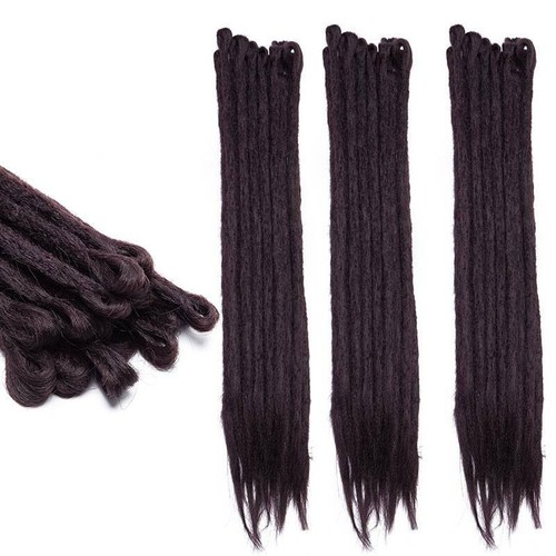 Natural Faux Locs Dreads Hair Extension Real Thick Dreadlocks Braids Crochet US - Picture 24 of 35