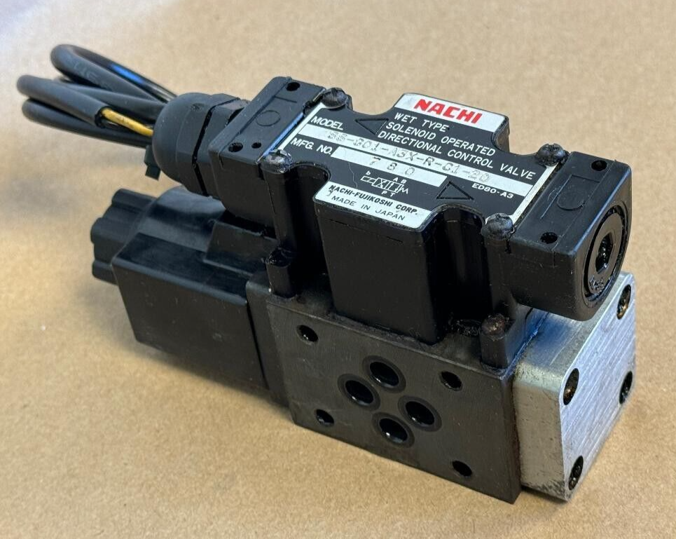 NACHI SS-G01-A3X-R-C1-20 SOLENOID OPERATED DIRECTIONAL CONTROL