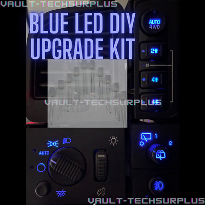 Blue Led Dash Switch Button Kit Silverado Sierra Escalade Yukon Tahoe 03-06