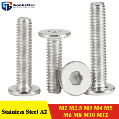 A2 Stainless Steel Ultra Thin Wafer Flat Head Low Profile Screws