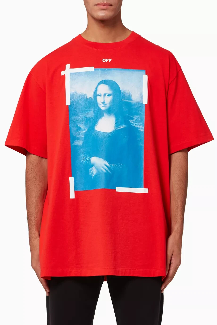 Off-White Red Mona Lisa Arrows Oversized T-Shirt | Size M SS21 RRP $320 image 2