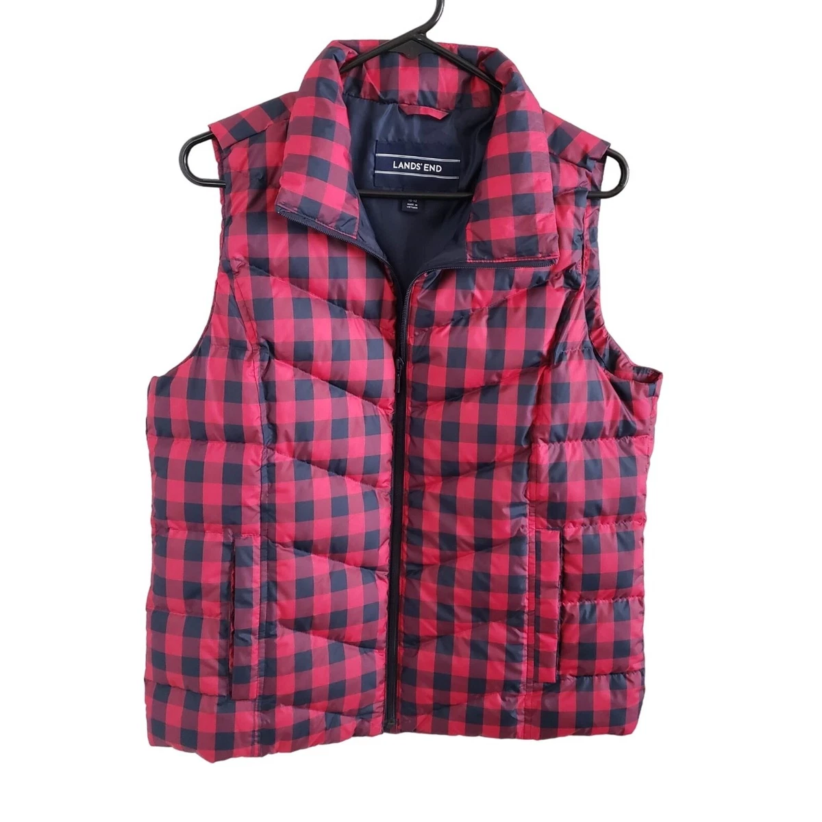 Buffalo check puffer best sale vest