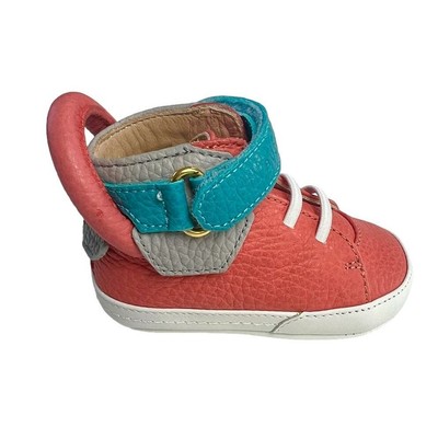 Buscemi 100mm Baby Alce Tricolor Parma High-Top Leather Sneaker