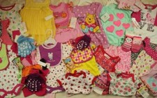 New Wholesale 50 Piece Clothing Lot Baby Toddler Kids Girl Resale Clothes Bundle