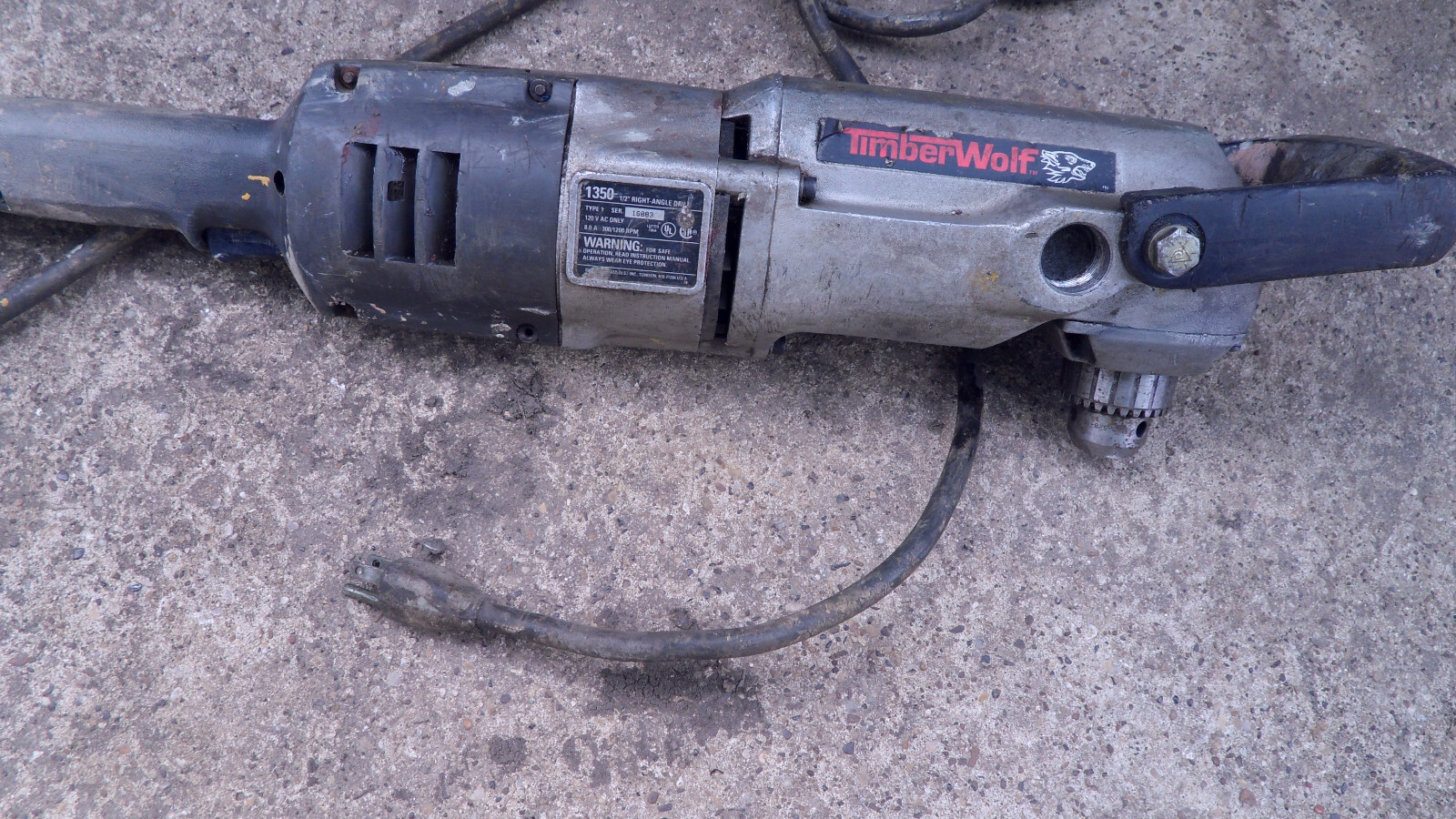 BLACK AND DECKER 1350 TIMBER WOLF 1/2'' RIGHT ANGLE DRILL eBay