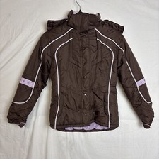 Protection System Girl's Brown Hooded Winter Jacket Size 16