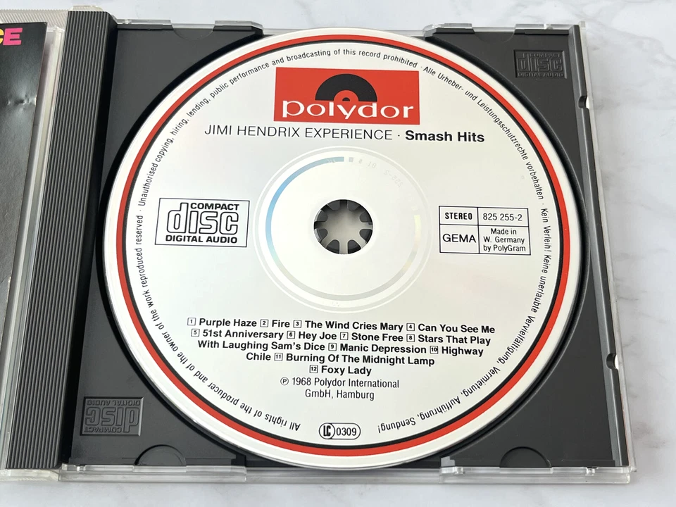 The Jimi Hendrix Experience Smash Hits CD TARGET ERA! WEST GERMANY Polydor OOP! Foto 2 de 4