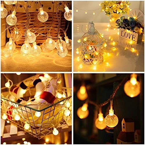 14 Led Crystal Bubble Ball String Fairy Lights For Decortaion Christmas Festival - Bild 5 von 15