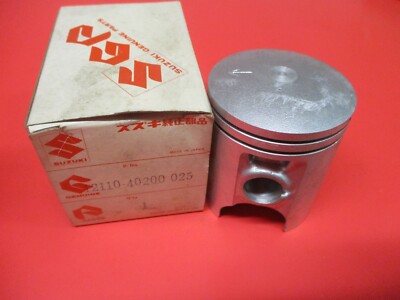 NOS NEW OEM ORIGINAL SUZUKI PISTON 1979-1981 RM100 50.25MM 12110-40200-025