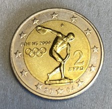 H18 – 2 euro Moneta okolicznościowa Ateny 2004 Igrzyska Olimpijskie Dyskus Grecja