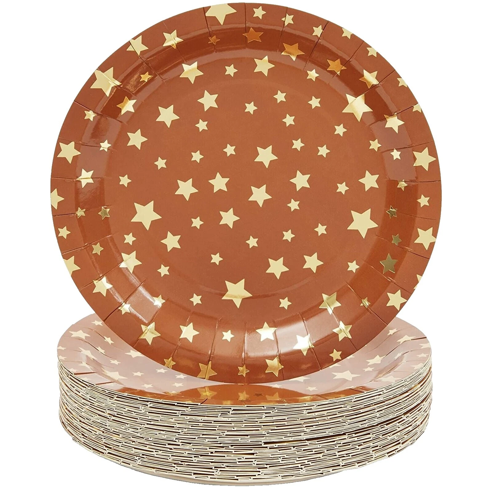 Brown Plastic Party Plates