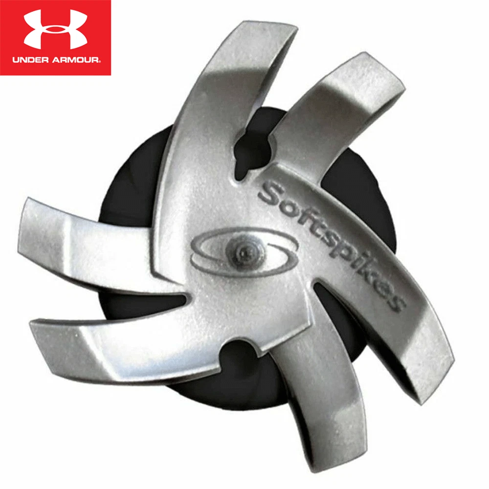 UNDER ARMOUR SOFT SPIKES SILVER TORNADO RST GOLF SPIKES X 18 +FREE SPIKE WRENCH