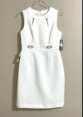 short fit and flare summer dress Lace-Up Short White Casual Dress with Blue Print Bluebell Floral / Large main image 1