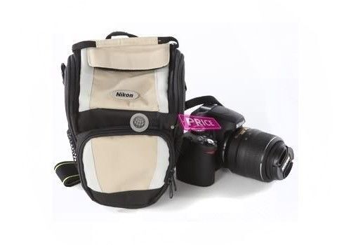 Véritable sac bandoulière pour appareil photo Nikon reflex numérique D3200 D5200 D7100 18-55 mm kit boîtier objectif - Photo 1 sur 5