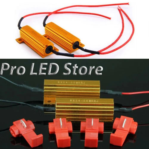 2x 3157 4157 Load Resistor For Switchback LED Turn Signal Light Hyper Flash Fix - Picture 9 of 11