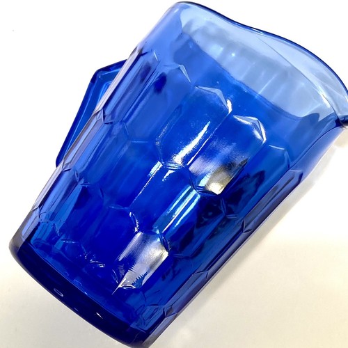 SHIRLEY TEMPLE PITCHER CUP COBALT BLUE*DEPRESSION GLASS*RARE*COLLECTIBLE* 1930s - Picture 6 of 7